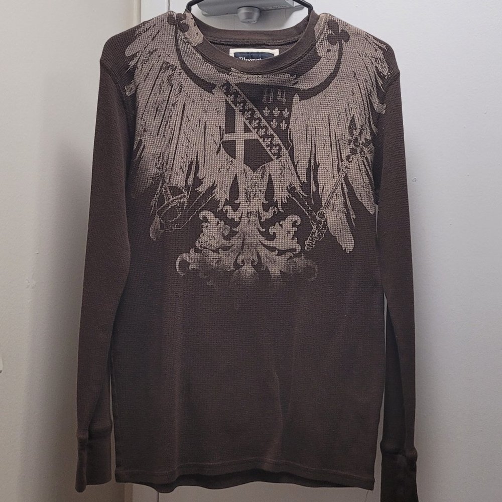 GENTLY USED, VINTAGE, BLUE NOTES, LONG SLEEVE PULL OVER, MEDIUM!!!